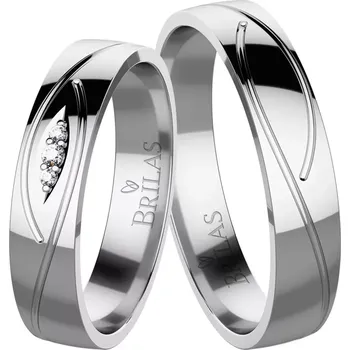 Prsten Savio White - zlaté snubní prsteny z bílého zlata