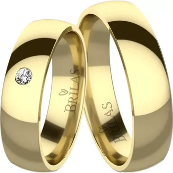 Prsten Enif Gold Diamond - snubní prsteny ze žlutého zlata