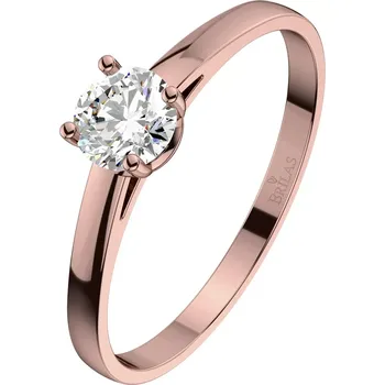 Prsten Marcelka RW Safír - zásnubní prsten z růžového zlata se safírem