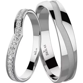 Prsten Solara White - snubní prsteny z bílého zlata