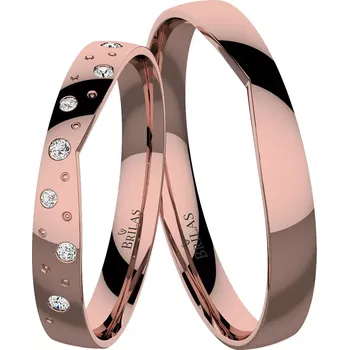 Prsten Vita Red - snubní prsteny z růžového zlata