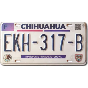 Držák SPZ Mexická SPZ Chihuahua EKH-317-B