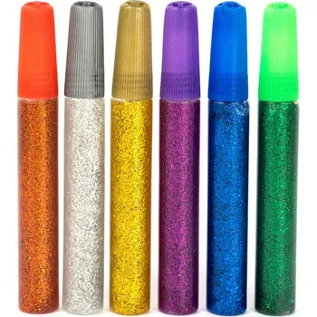 Kancelářské lepidlo FANDY Lepidlo glitterové Shiny 02 6 x 10 ml basic