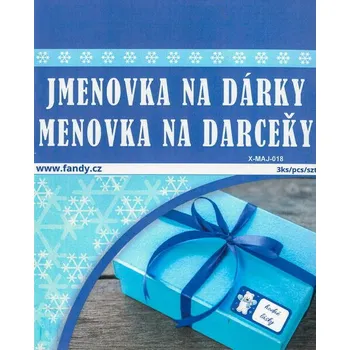samolepka FANDY Jmenovky na dárky XMAJ-018