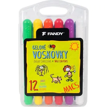 Kresba FANDY Pastelky voskové gel Macs 12 barev
