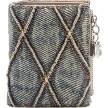Peněženka PENĚŽENKA DIESEL CHARM-D CHARM D- BI FOLD ZIP I BLUE DIRTY WASH