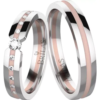 Prsten Rabia Colour RW - snubní prsteny z bílého a červeného zlata