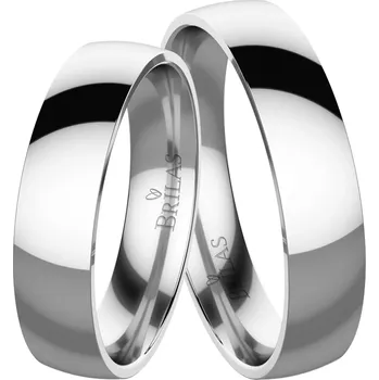 Prsten Ketrin White comfort - snubní prsteny z bílého zlata