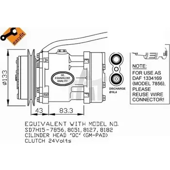 Klimatizace automobilu Kompresor, klimatizace NRF NRF32114
