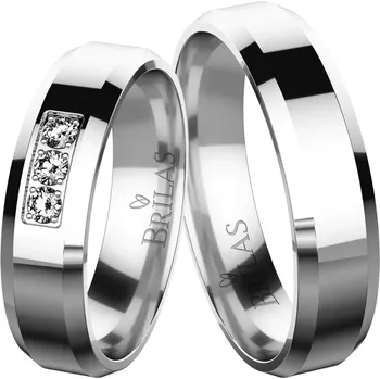 Prsten Mimi White - snubní prsteny s kameny