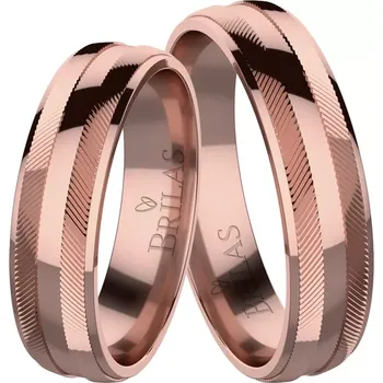 Prsten Azarena Red - snubní prsteny z červeného zlata