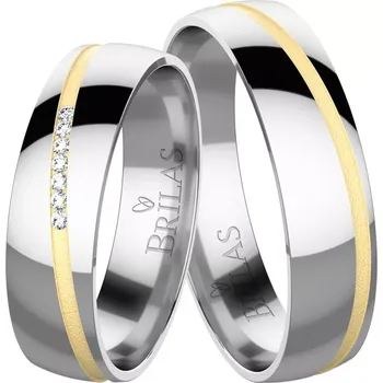 Prsten Mariangela Colour GW - snubní prsteny z kombinovaného zlata