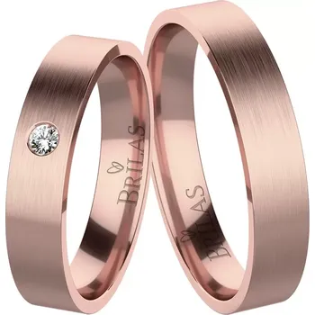 Prsten Lucida Red Diamond - snubní prsteny z červeného zlata