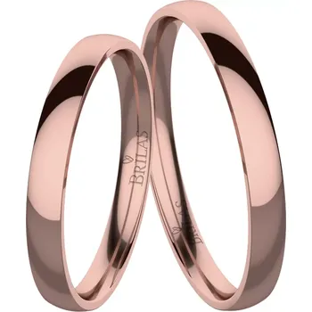 Prsten Greta Red comfort - snubní prsteny z červeného zlata