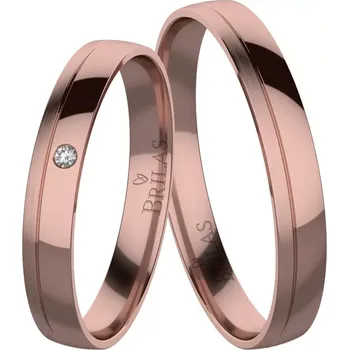 Prsten Zdislava Red - snubní prsteny z červeného zlata