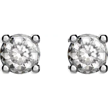 Náušnice Lenka WE 4 mm - dámské náušnice z bílého zlata