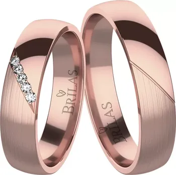 Prsten Rebeca Red - snubní prsteny s pěti kameny