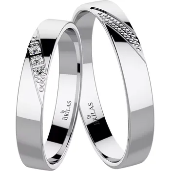 Prsten Fedora White - snubní prsteny z bílého zlata