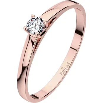 Prsten Diona Red - jemný zásnubní prsten z růžového zlata