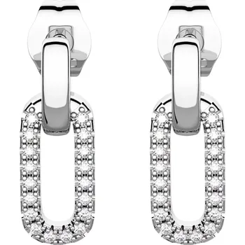 Náušnice Britany - stříbrné náušnice se zirkony