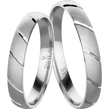 Šperk Glance White - jednoduché snubní prsteny