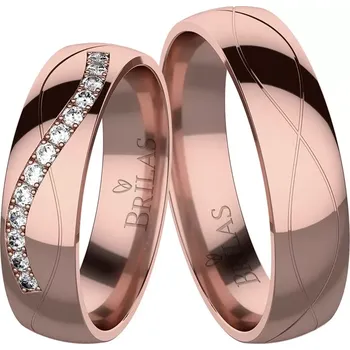 Prsten Irina Red - snubní prsteny z červeného zlata