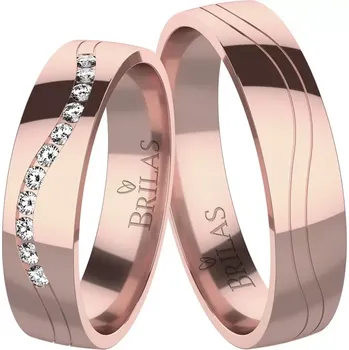 Prsten Clarissa Red - snubní prsteny z červeného zlata