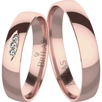 Prsten Brigit Red - snubní prsteny z červeného zlata