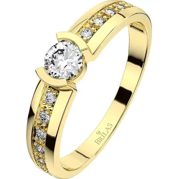 Prsten Ivone Gold - zlatý prsten zdobený kamínky