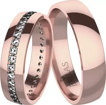 Prsten Augusto Red - snubní prsteny z červeného zlata