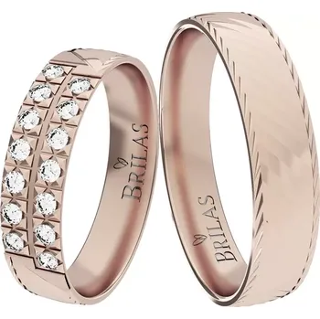 Prsten Izolda Red - snubní prsteny z červeného zlata