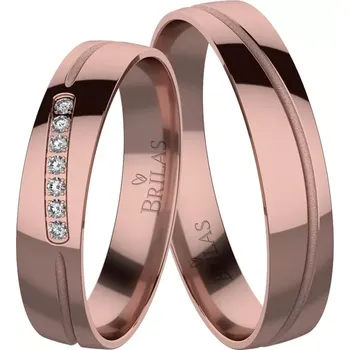 Prsten Niket Red - snubní prsteny z červeného zlata