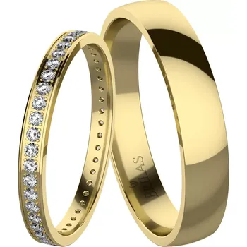 Prsten Sadira II Gold - snubní prsteny ze žlutého zlata