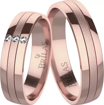 Prsten Nero Red - snubní prsteny z červeného zlata