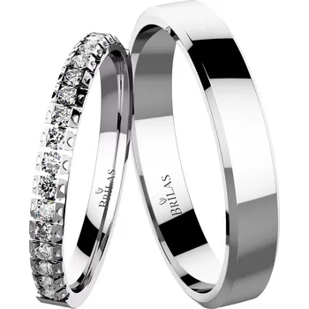 Prsten Cyrilka White - snubní prsteny z bílého zlata