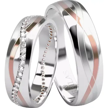 Prsten Alia Colour RW - snubní prsteny z kombinovaného zlata