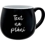 TEXT NA PŘÁNÍ - černý keramický hrníček 300 ml