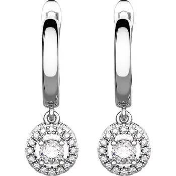 Náušnice Feronia - stříbrné náušnice se zirkony