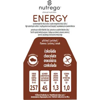 Čokoláda nutrego Energy čokoláda 4x80g