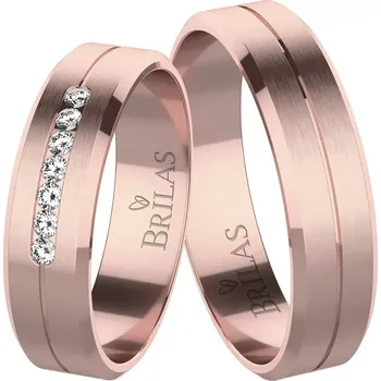 Prsten Dimidius Red - snubní prsteny z červeného zlata