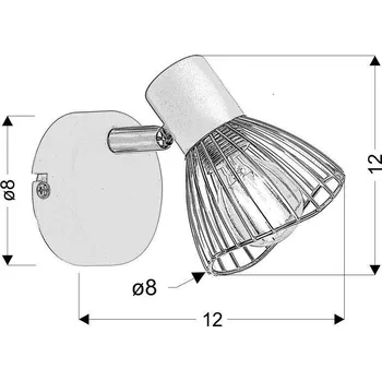 Nástěnné svítidlo CANDELLUX Nástěnná lampa Fly 1x40W E14 bílá/chromová
