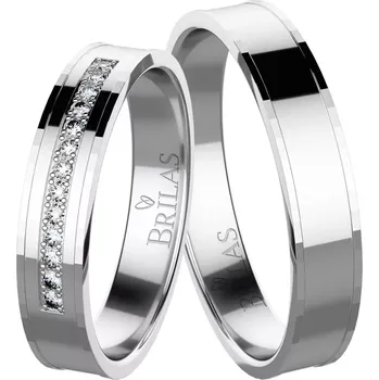 Prsten Saskia White - snubní prsteny z bílého zlata