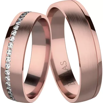 Prsten Desirat Red - snubní prsteny z červeného zlata