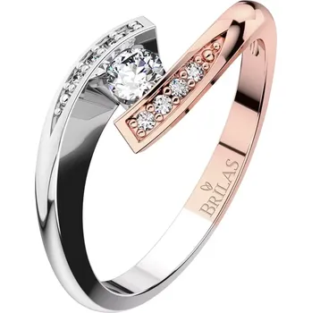 Prsten Nuriana Colour RW - prsten v červeném a bílém zlatě