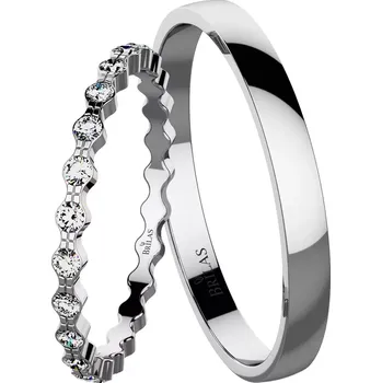 Prsten Shanel II White - snubní prsteny z bílého zlata