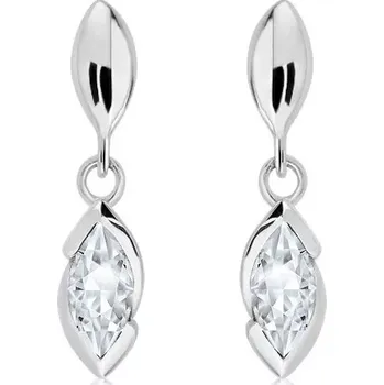 Náušnice Jovana S White Topaz - stříbrné náušnice s bílým topazem