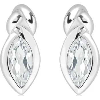 Náušnice Sostrata S White Topaz - stříbrné náušnice s bílým topazem