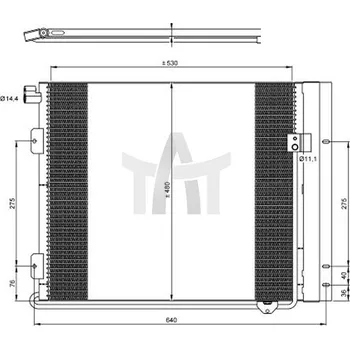 Výparník klimatizace Kondenzátor, klimatizace NRF NRF35933