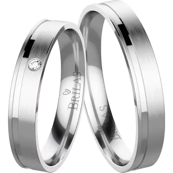 Prsten Kristen White - snubní prsteny z bílého zlata