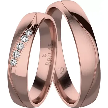 Prsten Jitra Red - snubní prsteny z červeného zlata